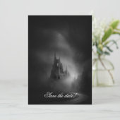 Gothic Castle Wedding Einladung (Stehend Vorderseite)