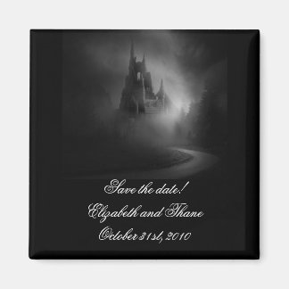 Gothic Castle Wedding Save the Date Magnet