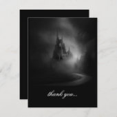 Gothic Castle Wedding Vielen Dank Dankeskarte (Vorne/Hinten)