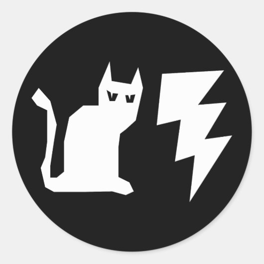 GOTHIC CAT LIGHTNING STICKERS (Vorderseite)