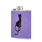 Gothic Cat Lover Evil Kitty Lila Flachmann (Links)