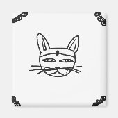 Gothic cat magnet (Vorne)