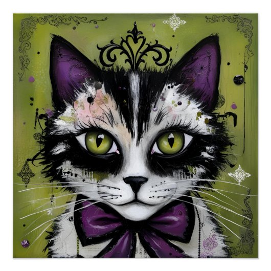 Gothic Cat Poster (Vorderseite)