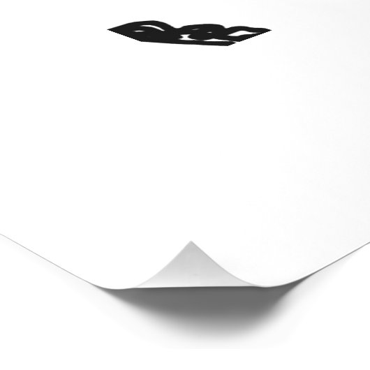 Gothic Cat Poster (Ecke)