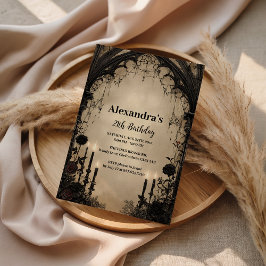 Gothic Cathedral Arch Birthday Invitation Einladung