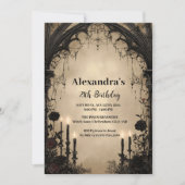 Gothic Cathedral Arch Birthday Invitation Einladung (Vorderseite)