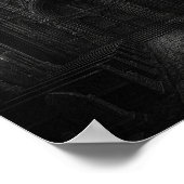 Gothic Cathedral in Black + White Poster (Ecke)