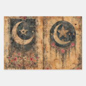 Gothic Celestial Altpapier Dekoupage Geschenkpapier Set (Vorderseite 3)