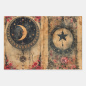 Gothic Celestial Altpapier Dekoupage Geschenkpapier Set (Vorderseite 2)