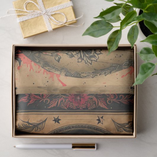 Gothic Celestial Altpapier Dekoupage Seidenpapier (Geschenk)