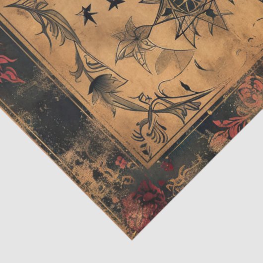 Gothic Celestial Altpapier Dekoupage Seidenpapier (Ausschnitt)