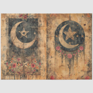 Gothic Celestial Altpapier Dekoupage Seidenpapier