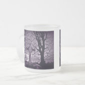 Gothic celtic cross Grabstein lila Mattglastasse (Vorderseite Links)