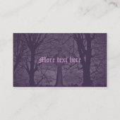 Gothic celtic cross Grabstein lila Visitenkarte (Rückseite)