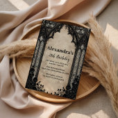 Gothic Chandelier Midnight Birthday Einladung