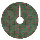 Gothic Chandelier Pattern Holiday Polyester Weihnachtsbaumdecke (Vorderseite)