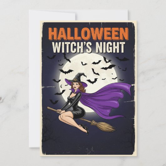 Gothic Charm Halloween Einladung (Vorderseite)