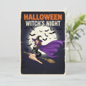 Gothic Charm Halloween Einladung (Stehend Vorderseite)