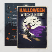 Gothic Charm Halloween Einladung (Vorne/Hinten)
