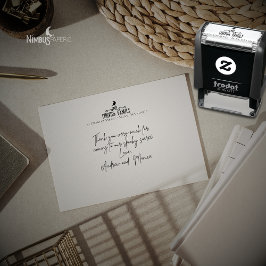 Gothic Chic Family Return Address Stamp Permastempel