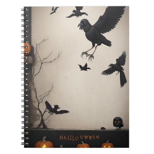 Gothic Chic trifft Halloween-Spaß mit unserem Note Notizblock (Vorderseite)
