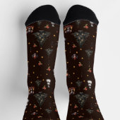 Gothic-Christbaum-Schneemann-Tiere Socken (Oben)