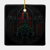 Gothic-Christbaum-Totenköpfe Keramikornament (Rückseite)