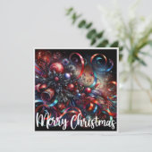 Gothic Christmas Bells Feiertagskarte (Stehend Vorderseite)