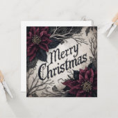gothic christmas card karte (Vorderseite/Rückseite Beispiel)