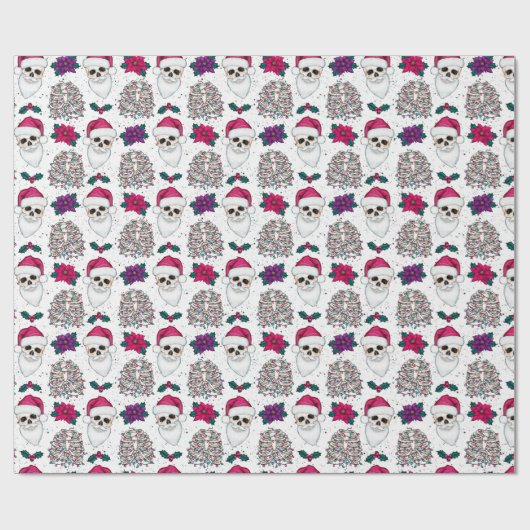 Gothic Christmas Geschenkwrap Geschenkpapier (Flach)