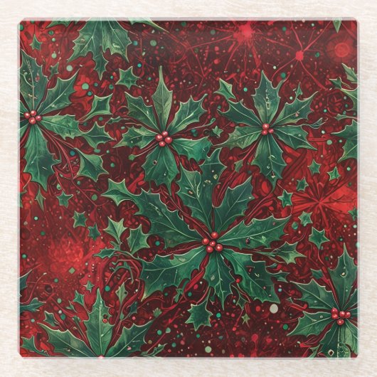 Gothic Christmas Glass Untersetzer (Vorderseite)