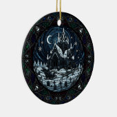 Gothic Christmas Graveyard Santa  Keramik Ornament (Rechts)