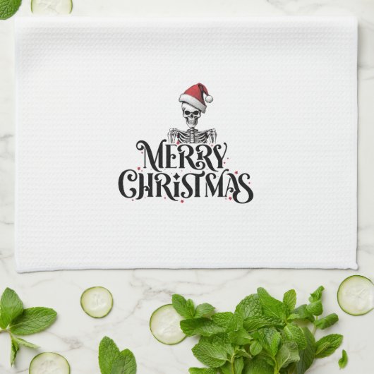 Gothic Christmas Kitchen Geschirrtuch (Gefaltet)