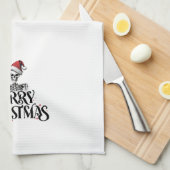 Gothic Christmas Kitchen Geschirrtuch (Viertel Falte)