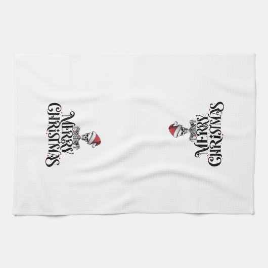 Gothic Christmas Kitchen Geschirrtuch (Horizontal)