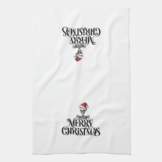 Gothic Christmas Kitchen Geschirrtuch (Vertikal)