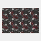 Gothic Christmas Moody Floral Geschenkpapier Set (Vorderseite 2)