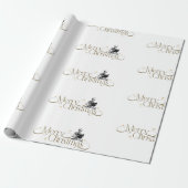 Gothic Christmas Skeleton Book Wrapping Paper Geschenkpapier (Ungerollt)