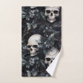 Gothic Christmas Skulls Badhandtuch Set (Handtuch)