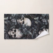 Gothic Christmas Skulls Badhandtuch Set (Handtuch)