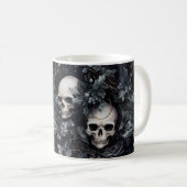 Gothic Christmas Skulls Kaffeetasse (VorderseiteRechts)