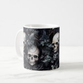Gothic Christmas Skulls Kaffeetasse (Vorderseite Links)