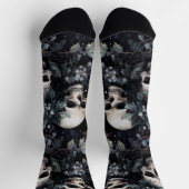 Gothic Christmas Skulls Socken (Oben)