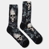 Gothic Christmas Skulls Socken (Rechts)