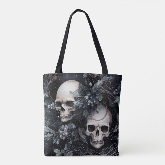Gothic Christmas Skulls Tasche (Rückseite)