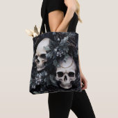 Gothic Christmas Skulls Tasche (Von Nahem)