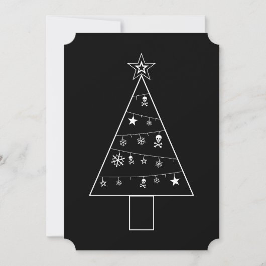 +{ Gothic Christmas Tree }+ Einladung (Vorderseite)