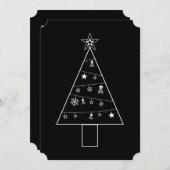 +{ Gothic Christmas Tree }+ Einladung (Vorne/Hinten)