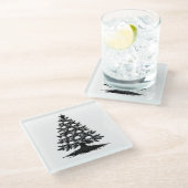 Gothic Christmas Tree II Glasuntersetzer (Schrägansicht)