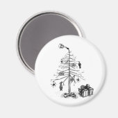 Gothic Christmas Tree Magnet (Vorderseite/Rückseite)